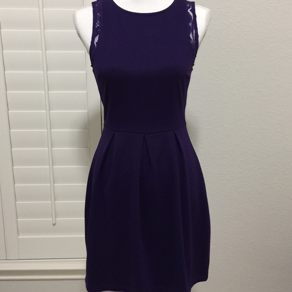 F21 Contemporary plum dress